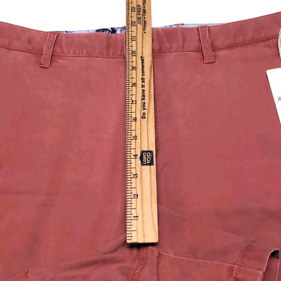 Tommy Bahama Shorts Mens Size 38 Geranium Boracay Stretch Chino Flat Front NEW - Picture 10 of 11